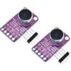 TECNOIOT 2pcs MAX9814 Microphone Amplifier Board Module Auto Gain Control AGC Electret