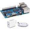 WayPonDEV Banana Pi M5 Computer monoscheda con processore Amlogic S905X3 Quad-Core Cortex-A55 2,0 GHz, 4 GB RAM + 16 GB LPDDR4, supporta Linux Android OS (con alimentazione)