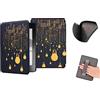 COCFOOKIW Custodia per 6 Pollici Kindle Paperwhite 5a/6a/7a Generazione (Versione 2012/2013/2015), Pelle morbida TPU Cover Protettiva Alla Moda con Cinturino da Polso e Automatica Veglia/Dormire