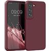 kwmobile Cover per Samsung Galaxy S22 Custodia - Back Case per Smartphone in Silicone TPU - Protezione Gommata - rosso fulvo