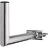 EMOS Supporto per antenna universale per balcone, diametro tubo: 40 mm, altezza 150 mm, distanza dalla base (parete): 350 mm.