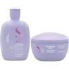 Alfaparf Semi di Lino Smoothing Shampoo & Maschera - Duo Anti-Crespo per Capelli Lisci e Setosi