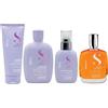 Alfaparf Routine Alfaparf Semi di Lino Smoothing con Olio Cristalli Liquidi - Capelli Lisci, Setosi e Anti-Crespo