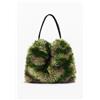 Desigual, Borsa mimetica in pelo media m. c. lacroix, Donna, Poliestere, Verde, U