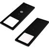 kalb Material für Möbel kalb | Faretto LED da incasso nero 5 W - molto piatto da cucina con funzione touch dimmer faretto da incasso faretto da incasso, a scelta: set da 2 pezzi bianco caldo
