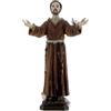 Holyart Statue in resina e PVC: San Francesco Assisi colomba sul braccio statua resina 12 cm