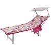 Carillo Telo Coprilettino Mare Coralli in Microfibra con Tasche e Elastici R117 Fucsia