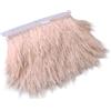 Whakano 3 metri di piume di struzzo, nastro di piume di struzzo, 8-10 cm di larghezza, con frange per cucire, sciarpa fai da te, copricapo, carnevale, feste, Halloween, Natale, costumi di Natale, colore rosa
