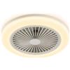 Silamp Plafoniera 60W LED con Ventilatore da Soffitto Dimmerabile con Telecomando