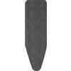 Brabantia Ironing Board Cover D 135x45 cm - Denim Black | 100% Cotton Top Layer with 8mm Foam Padding for Size D Ironing Boards | Durable, Washable, and Easy to Install
