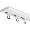 Generic Binario Tenda Soffitto Ultrasottile, Montaggio A Soffitto, Binari Per Tende Invisibile Per Soggiorno, Camera Da Letto, Divisorio Per Stanze, Facile Installazione(White,100cm/3.3ft)