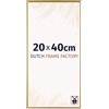 Dutch Frame Factory - Cornice 20x40 cm - Oro - Cornice per foto in Plastica con vetro plastico Antiriflesso - Cornice portafoto 20x40 cm - Easy