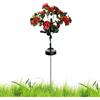 Generico Fiori Con Illuminazione Solare - Ornamento Floreale Artificiale | Fiori Commemorativi A 56 LED Colorati,Adatto Per Giardino, Patio, Cortile, Interno, Primavera E Funerale