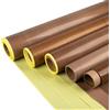TIHONORI Nastro in Tessuto di Vetro PTFE Teflon con Carta Protettiva, 100x100cm Nastro Isolante in Fibra di Vetro Rivestito in PTFE Alta Temperatura,0.3mm Thick 1.25mx1m