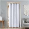 LONGCAO 1 Pezzi Tende Oscuranti per Interni 150 x 260 cm Termiche Isolanti, Anti-Rumore, con Anelli, Tenda Moderna Tende Termiche, Coppia per Decorazione e Divisorio Stanze, Bianco