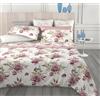 Clara Home Milano Completo Letto in Puro Cotone, Morbido e Traspirante, Misure Maxi, Lenzuolo Sopra, Lenzuolo Sotto e Federe, made in Italy. (Eden Cipria, Singolo 1 Piazza)