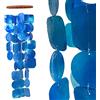 ART-CRAFT Capiz - Catena a conchiglia blu come decorazione da appendere per finestre o soggiorno, decorazione da giardino, lunghezza 70 cm