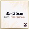 Dutch Frame Factory - Cornice 35x35 cm - Oro - Cornice per foto in Plastica con vetro plastico Antiriflesso - Cornice portafoto 35x35 cm - Easy