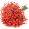 Uhky Set di 6 rami di fiori di gipsofili artificiali realistici al tatto per feste di nozze, composizioni floreali, decorazione per la casa, colore: rosso