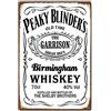DOGT Targa in Metallo con Scritta in Lingua Inglese "Peaky Blinders", Stile Vintage, Ideale per Pub, Whisky, Decorazione da Parete o da Porta, 20,3 x 30,5 cm