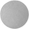 KARAT Tappeto rotondo, Ø 100 cm, colore grigio argento, moderno, a pelo corto, per cameretta dei bambini, motivo coccodrillo