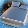 ZXLVCU Tappetino da Letto Estivo per Camera da Letto, Raffreddatore in Seta di Ghiaccio, Pieghevole Stuoia per Letto con Federa, Materassino Refrigerante, Materassino Rinfrescante (150 * 200cm,Blue)
