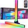 LEAZZLE Lampada LED TV, Sincronizzazione Musicale RGB, Lampada da Gaming con Telecomando, Retroilluminazione per Giochi TV a Colori Cambianti, Adatta per Giochi, Computer e Decorazione delle Stanze