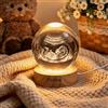 BFBZYME Luce Notturna Personalizzata Con Sfera Di Cristallo Con Immagine Ad Ultrasuoni, Lampada Per Ecografia Personalizzato Per Bambini, Regalo Per Registro Baby Shower Per Neonati E Future Mamme(8cm)
