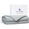Dream Valley® Outlast® - Coperta rinfrescante con tecnologia NASA, Q-Max > 0,4 Aerocool™, per sudorazione notturna, per chi dorme caldo, grigio freddo, 170 x 230cm, Twin XL