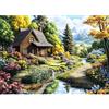 Bowetile Diamond Painting Kit Completo Villaggio di Montagna, Pittura 5D Diamante Paesaggio Fai da Te per Adulti, Principianti con Strass Ricamo a Punto Croce, Decorazione Casa e Pareti 30x40 cm