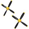 VOANZO 2 eliche per aereo RC 4 fogli, ricambio per elica aereo radiocomandato, compatibile con P40 761-13