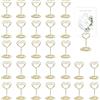 ROEOWENE 30pcs Segnaposto Matrimonio Porta Foto da Tavola Portafoto Supporto Memo Clip Memo Holder Portanumero da Tavolo Metallo Segnaposto Tavolo Matrimonio per Ristoranti,Compleanno,Festa-Cuore