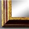 Artecentro cornice dorata per quadri - oro/colore con o senza passepartout in legno-varie misure (oro/rosso, 30x40)