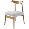 NFYUEBUC Coprisedie Set di 6 Elasticizzato Universale Cucina Coprisedie Senza Schienale Moderno Lavabile Coprisedia Sala da Pranzo (Beige)