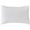 Blanc MARICLO Collezione Ricamo di Cotone Set 2 copriguanciale 50 x 80 cm (Bianco)