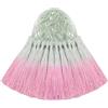 Aokbean 50 mini nappe di seta per artigianato fai da te, segnalibri, creazione di graziosi gioielli con perline, orecchini da ragazza, portachiavi, laurea, chiavi piccole, nastro lungo in tessuto per cucito