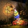 Adiwo Annaffiatoio Solare Luci, IP44 impermeabili Annaffiatoio solare con luci a cascata, decorazione da cortile, per Prato Balcone Natale Giardini Decorazioni Cortile, Luce Colorata