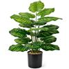 Vmhkjo Palma Artificiale in Vaso Piante Finte da Interno ed Esterno, Pianta Finta Tropicale Areca con Foglie Realistiche per Decorare Casa, Ufficio, Giardino e Soggiorno (Melo Da 73 Cm)