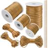 LEREATI Filo Nylon per Braccialetti 2.5mm x 20m Coda di Topo Cordoncino per Collane Filo Non Elastico per Braccialetti Resistente Filato Gioiello, Filo per Macrame, Perline, Fai da Te (Cachi)