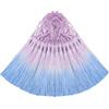 Aokbean 50PCS Mini Nappe in Seta per Artigianato Fai da Te, Segnalibro, Gioielleria Carina, Perline, Orecchini per Ragazze, Anello Portachiavi, Laurea, Piccola Chiave, Nastro Lungo, Tessuto per Cucire, Bordo