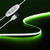 Tayire Verde USB 5V COB striscia LED retroilluminazione TV, 2m 960LEDs Dimmerabile catena luminosa a striscia LED 4mm luce nastro LED per TV Retroilluminazione PC Camera da letto Cucina Casa