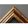 Artecentro cornice dorata per quadri - oro/colore con o senza passepartout in legno-varie misure (oro/rosso, 30 x 50)