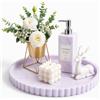METEOROCK Vassoio Decorativo Per Bagno, 30 x 30 cm Elegante Vassoio Portaoggetti Per Lavabo, Organizer Decorazioni Bagno Da Appoggio Per Profumi, Cosmetici e La Cura Della Pelle, Svuotatasche Per La Della Casa