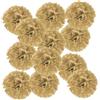 PATIKIL 10.5cm Pompon Carta Velina, 12Pz Fiori di Carta Pom Poms Decorativi Colorati per Matrimoni Addio Nubilato Compleanno Decorazioni Sfondo, Cachi