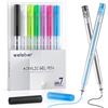 Welebar Penne gel acriliche per Cricut Maker 3/Maker 4/Explore 3/Explore 4/Air 2, 7 penne a sfera da 0,8 mm per carta chiara e nera