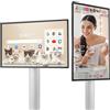 JAV Lavagna Interattiva 43 Pollici Android 14 Certificazione Google EDLA | 8+128GB Ruotabile Lavagna Digitale Multitouch Controllo Vocale Smartboard per Live Streaming Ufficio Aula