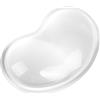 Sliverdew Poggiapolsi in gel morbido per polso in gel di silicone trasparente, per mouse, ergonomico, affaticamento, rilassamento, freddo, supporto per il polso, per laptop, ufficio, lavoro, computer, gaming