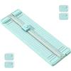 Wailicop Tagliacarte A4 per Scrapbooking, Taglierina Carta 4 in 1 da 310 mm con Testine Intercambiabili, Taglio Dritto, Tratteggiato, Ondulato e Cordonatura, Ufficio e Scuola (blu)