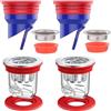 WISIRENT 4 Pezzi Nucleo Scarico Pavimento Deodorante WISIRENT, 2 Pezzi 35-52mm Anti-Odore Scarico a Pavimento 2 Pezzi 3-55mm Scarico a Pavimento Antiodore, Filtro di Scarico a Pavimento per Cucina e Bagno
