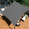 Shade&Beyond Tenda da sole 3x4m rettangolare Impermeabile, protezione UV al 95% PES poliestere incluse corde di fissaggio per giardino, terrazza, balcone, Grigio antracite